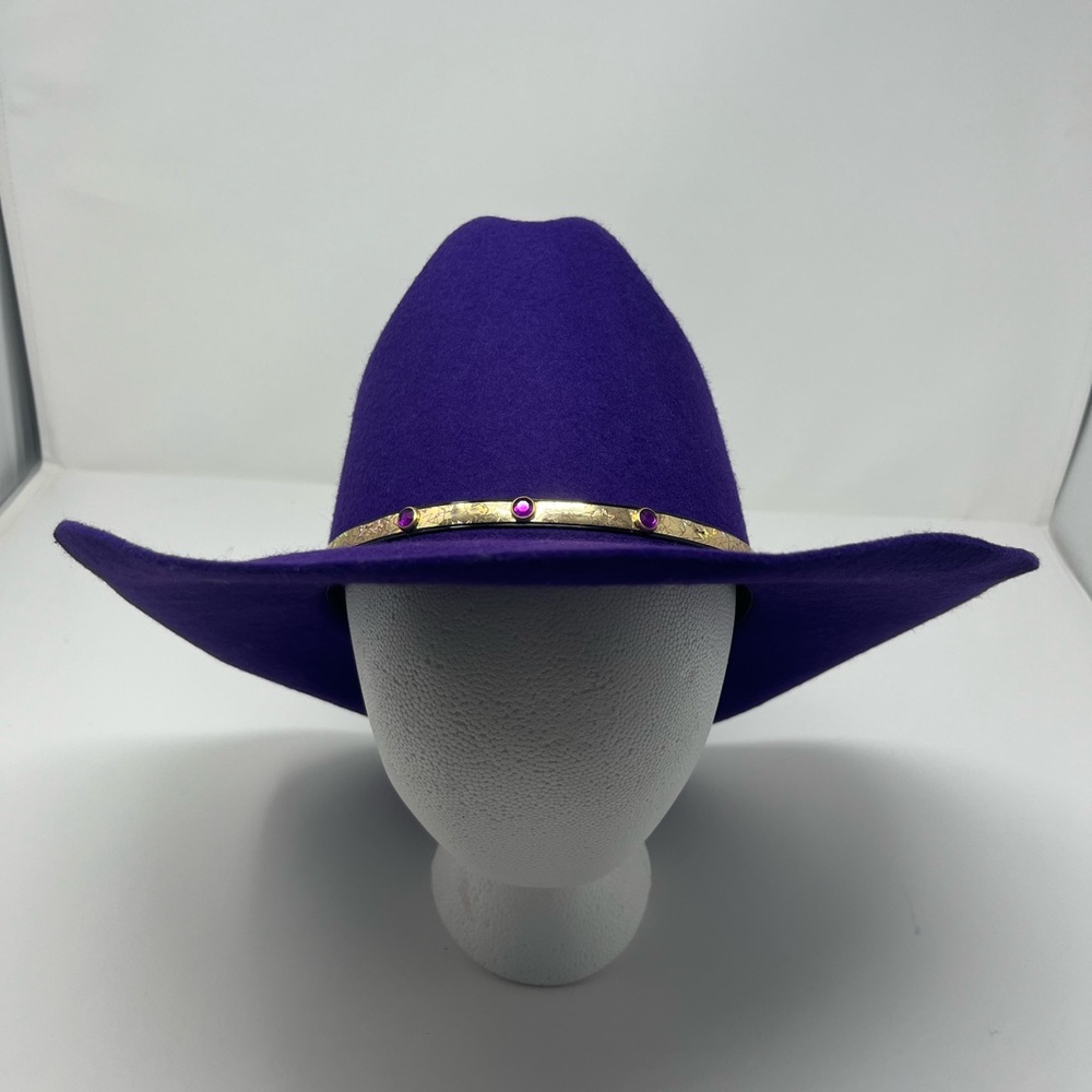 Rockmount Ranchwear - Purple Cowboy Hat w/ Gold Band | “The Colorado”
